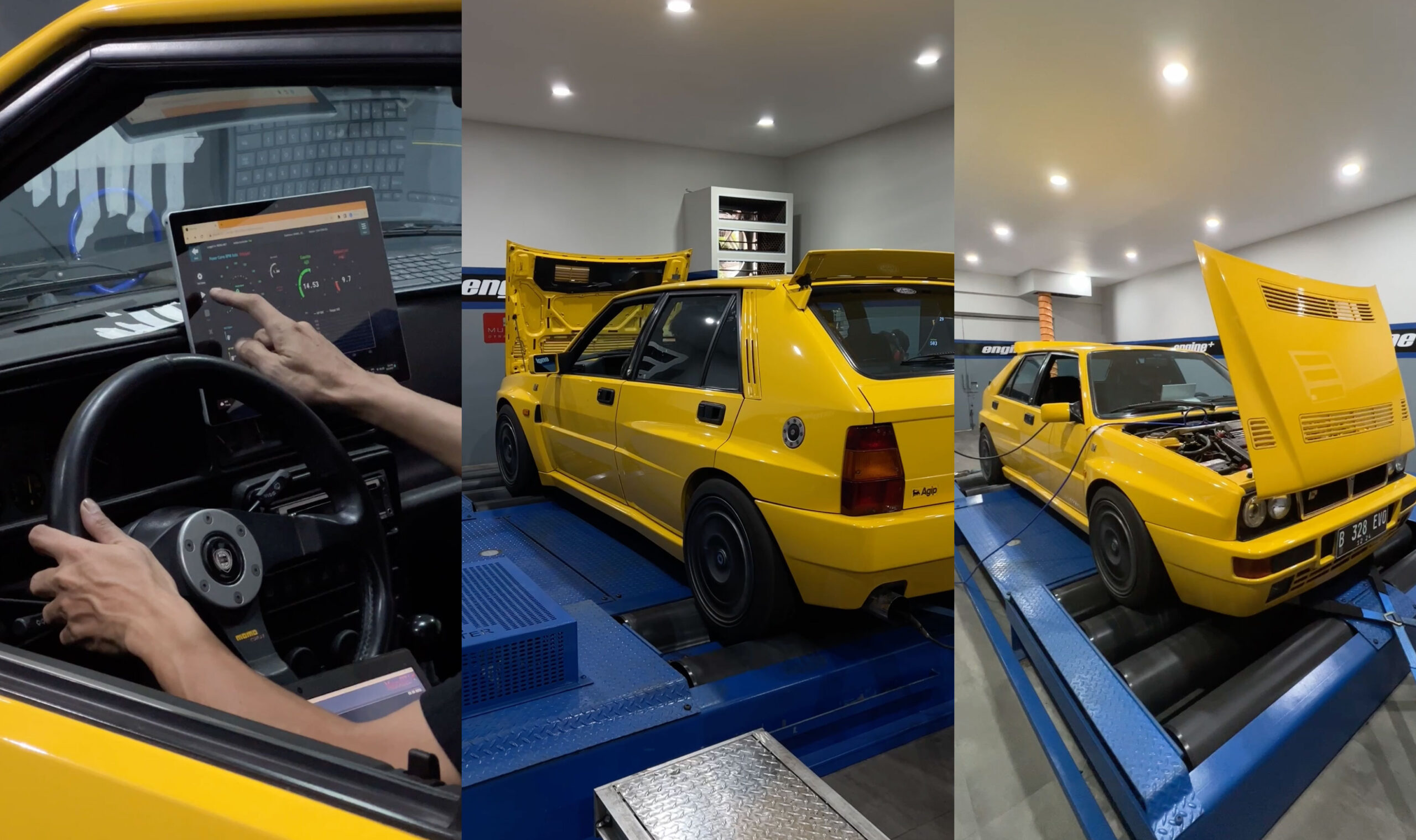 EnginePlus Motorsports in Indonesia using Hole Shot on a MS Surface tablet to control their MD-AWD-150 dyno | Mustang Dynamometer